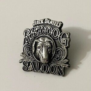 Vtg Bergamot Jack Daniels Red Dog Saloon Hat Lapel Pin